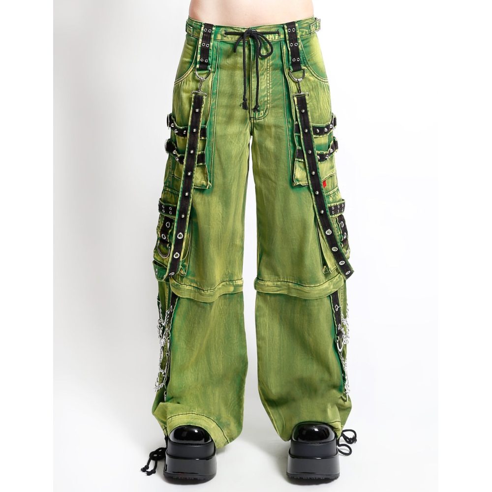 Tripp NYC - Jam Green Slime Wash Wide leg trousers - Green